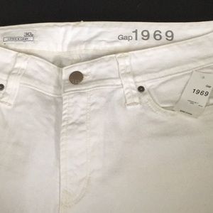 Gap white jeans.  Size 30